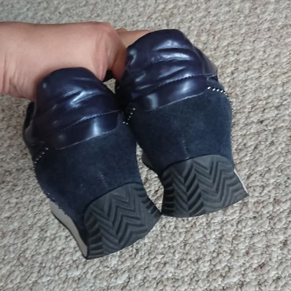 ASH blush Navy Blue Lace Sneakers size 37